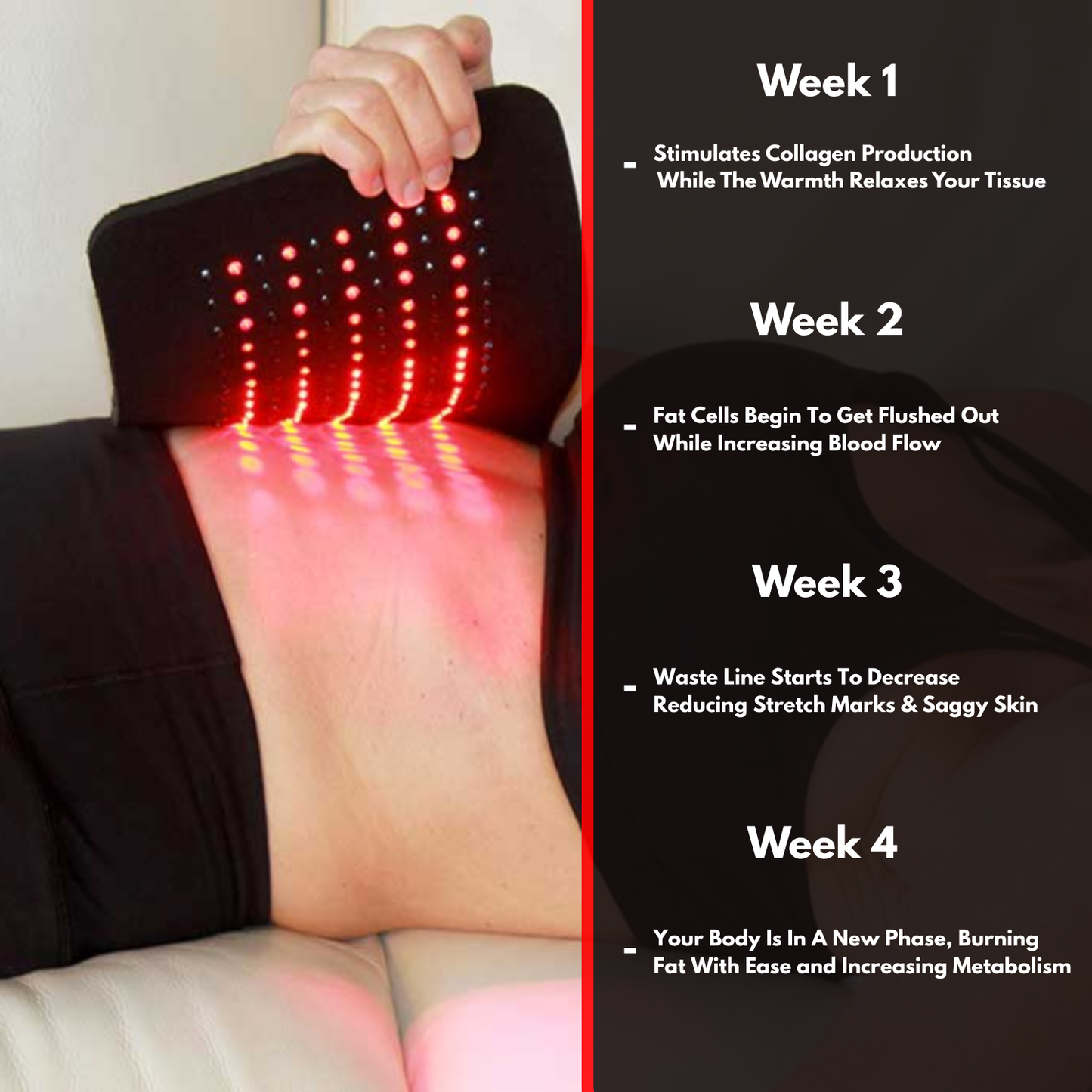 Heated Red Light Therapy Belt