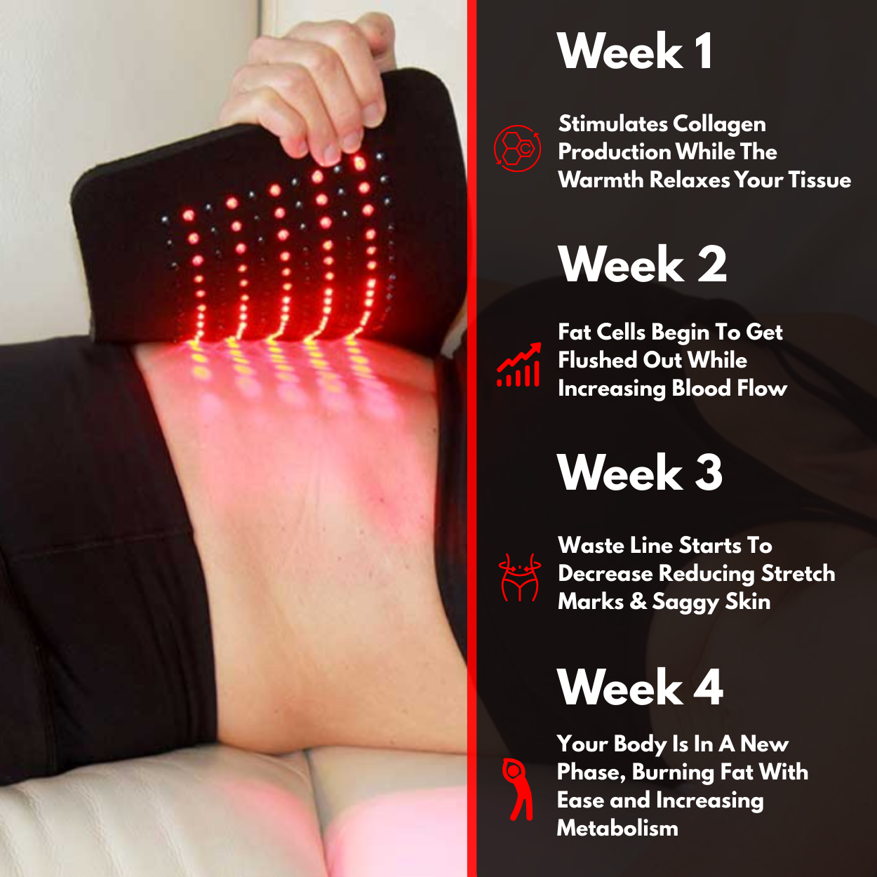 Heated Red Light Therapy Belt