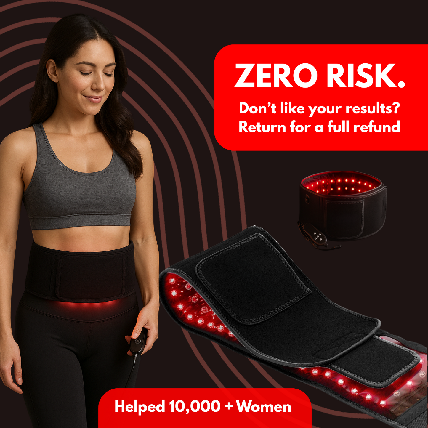Heated Red Light Therapy Belt